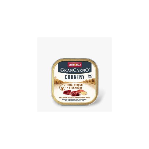 Animonda GranCarno Country (szarvas, marha, retek) alutálkás - Felnőtt kutyák részére (150g)
