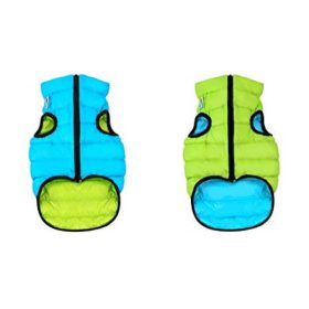 AiryVest kutyaruha kifordítható, 30, zöld-kék