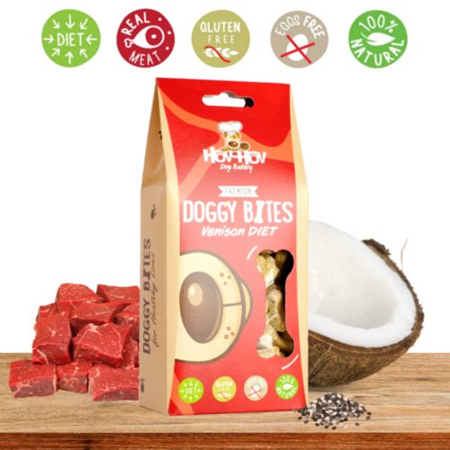 Diétás szarvashúsos kutyakeksz allergiás kutyáknak, tojásmentes 100 g