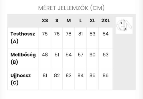 Fehér uszkáros munkaruha felső Piros "S"