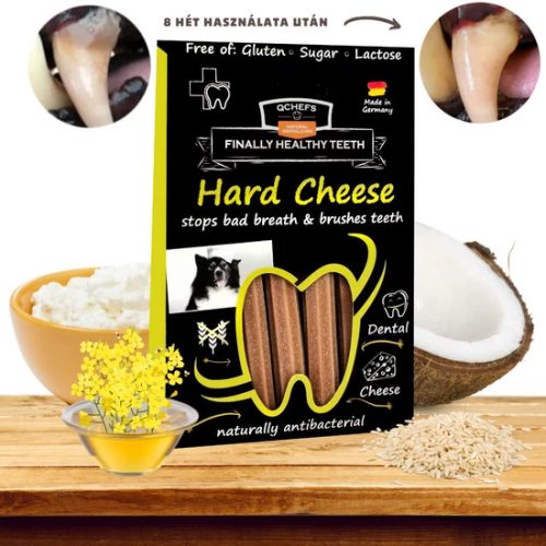 Természetes fogtisztító stick kutyáknak - Qchefs Hard Cheese