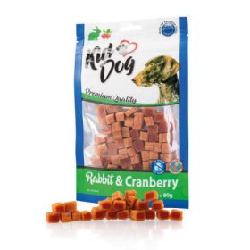   KidDog Rabbit Cranberry - jutalomfalat (nyúlhús, vörösáfonya) kutyák részére (80g)