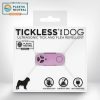 Vegyszermentes, tölthető kullancs- és bolhariasztó medál kutyáknak és macskáknak, TICKLESS - mini LILA